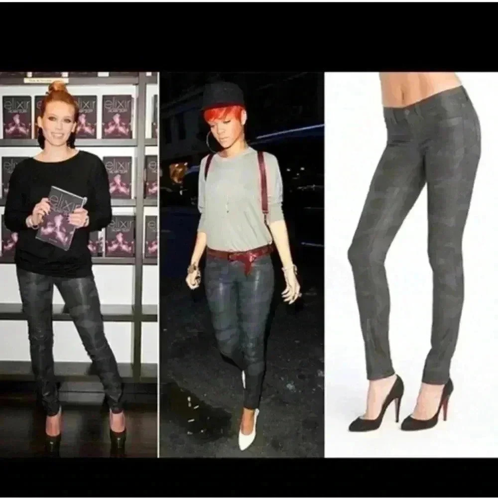 J Brand camo coated‎ legging/ jegging Y2K​